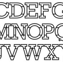 Letters serif