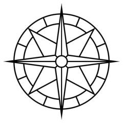 Compass Rose Wide
